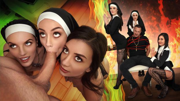 [BFFs] Natalie Brooks, Selena Love, Fiona Frost (Three Horny Nuns Fuck the Devil Out of Him 05.04.2025)