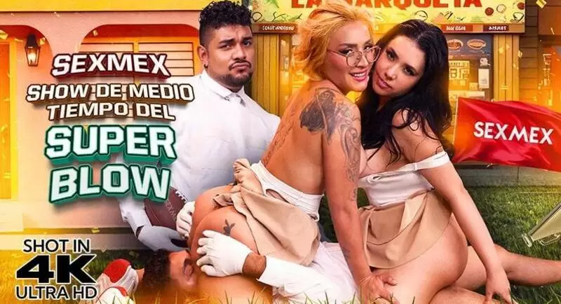 SexMex Paola Rubiel Gaby Veracruz Super Blow Halftime (14 02 2026) Hardcore Threesome Bigtits Latina Super Smash Bros Porn